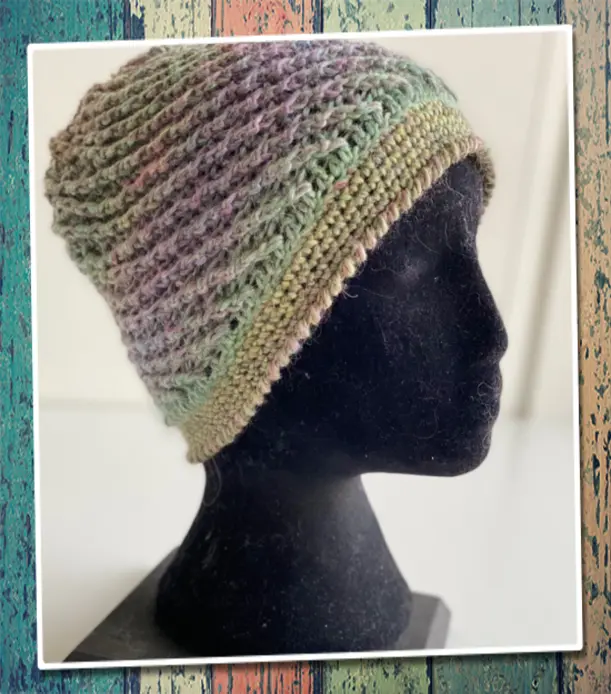 Diagonal green-lilac